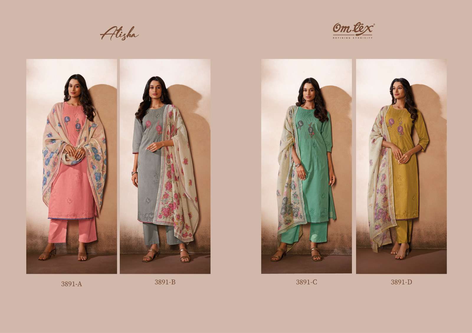 OMTEX ATISHA Salwar Kameez Wholesale catalog