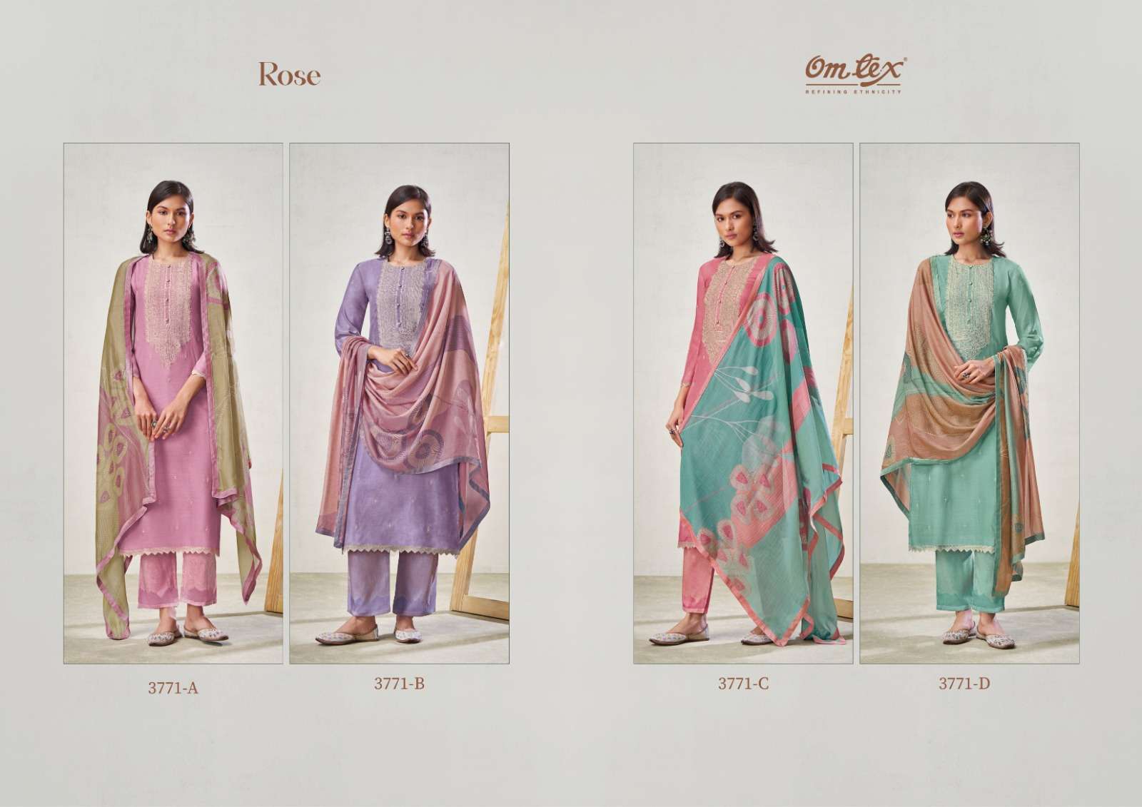 OMTEX ROSE Salwar Kameez Wholesale catalog