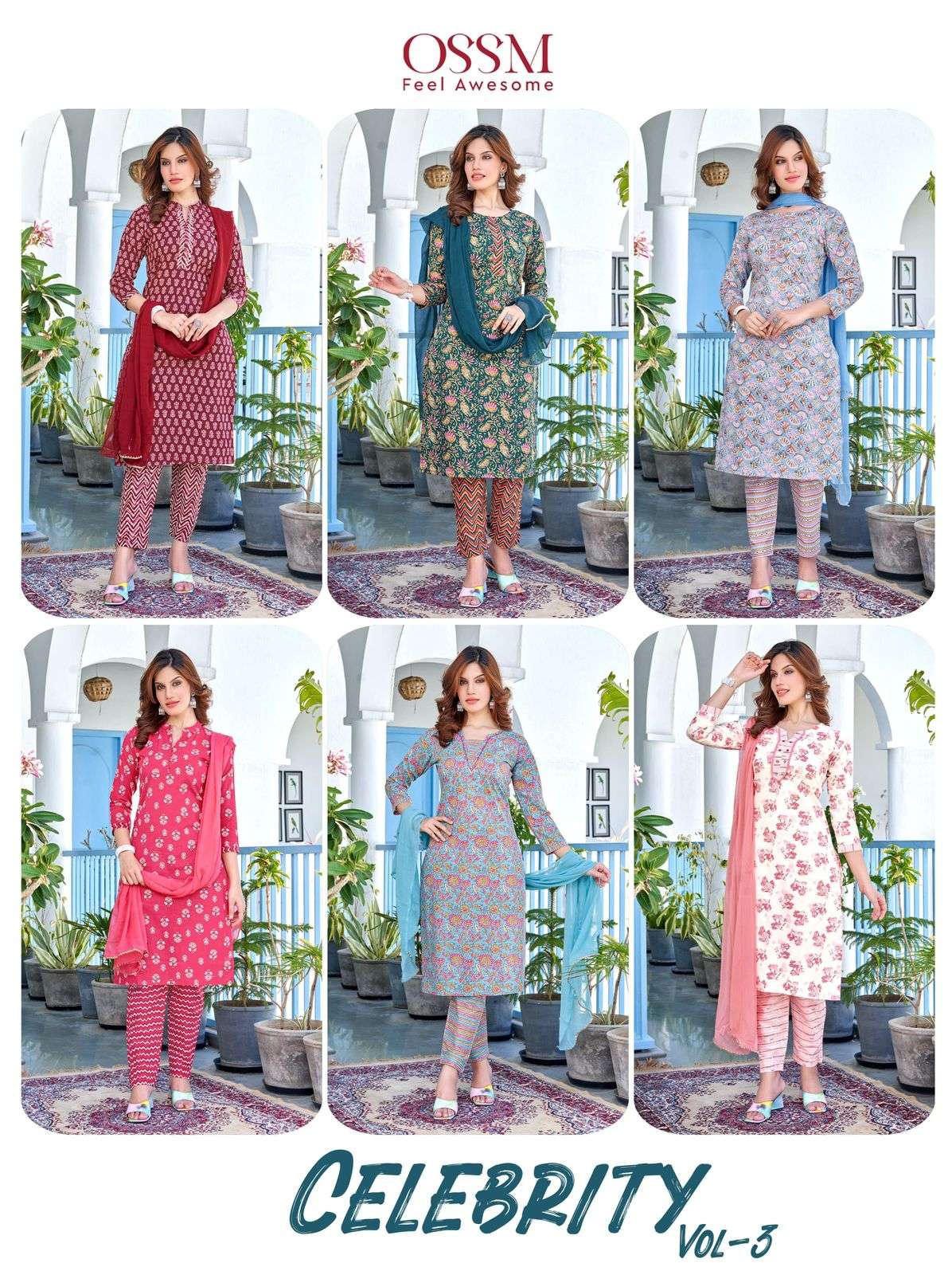 OSSM CELEBRITY Vol 03 Kurti Wholesale catalog