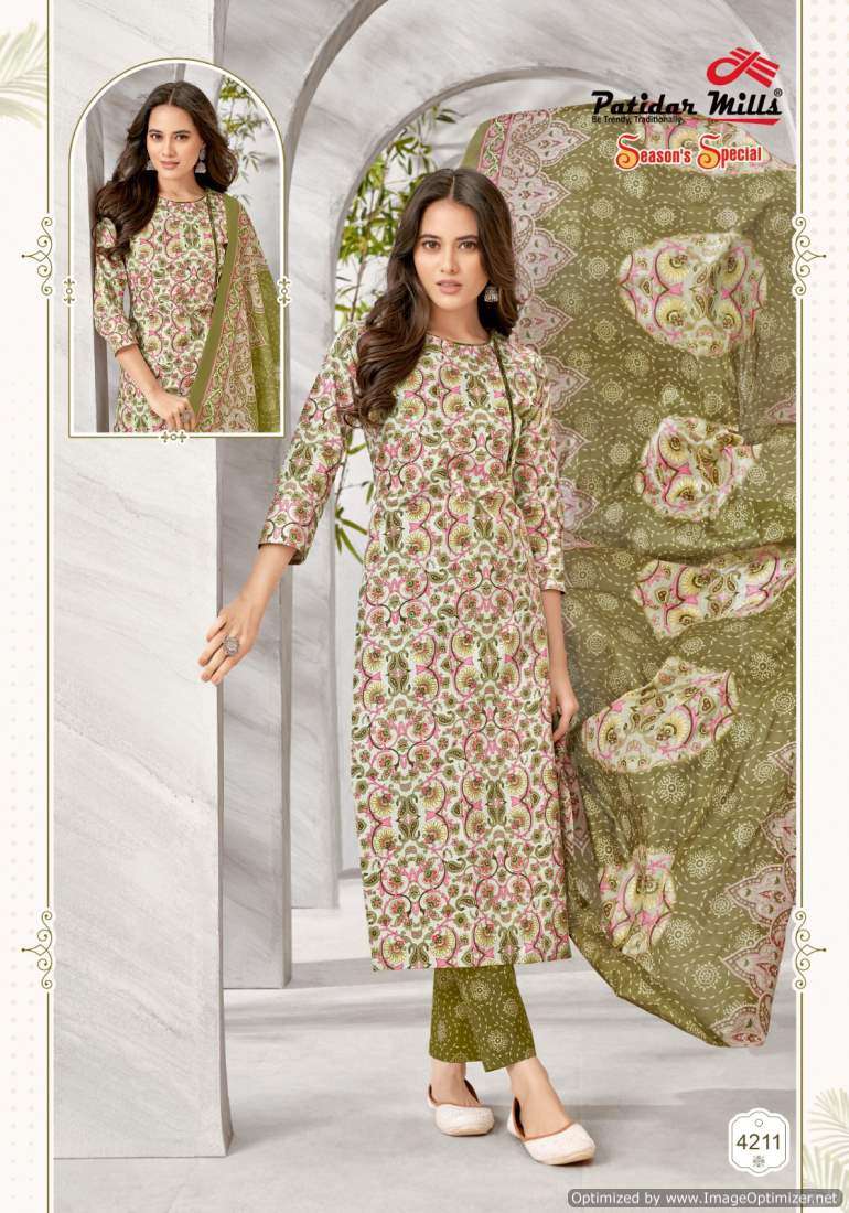Patidar Mills Season Special Vol-42 – Dress Material - Wholesale catalog