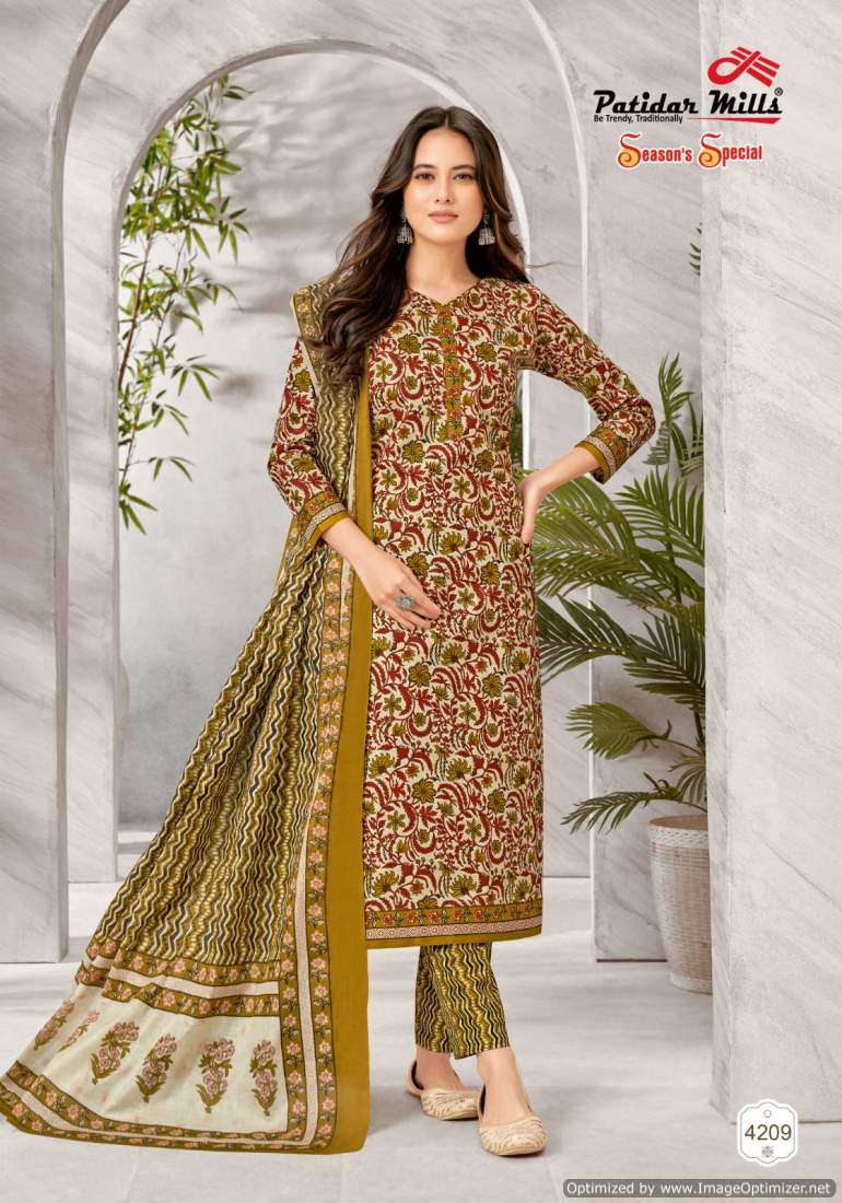 Patidar Mills Season Special Vol-42 – Dress Material - Wholesale catalog