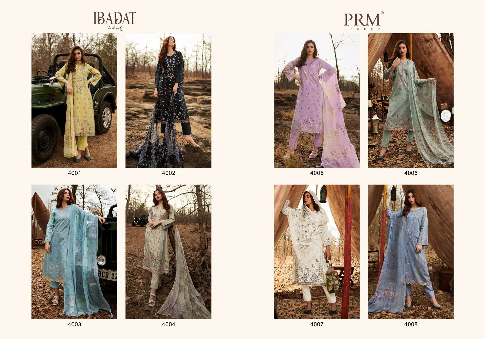 PRM TRENDZ IBADAT Salwar Kameez Wholesale catalog