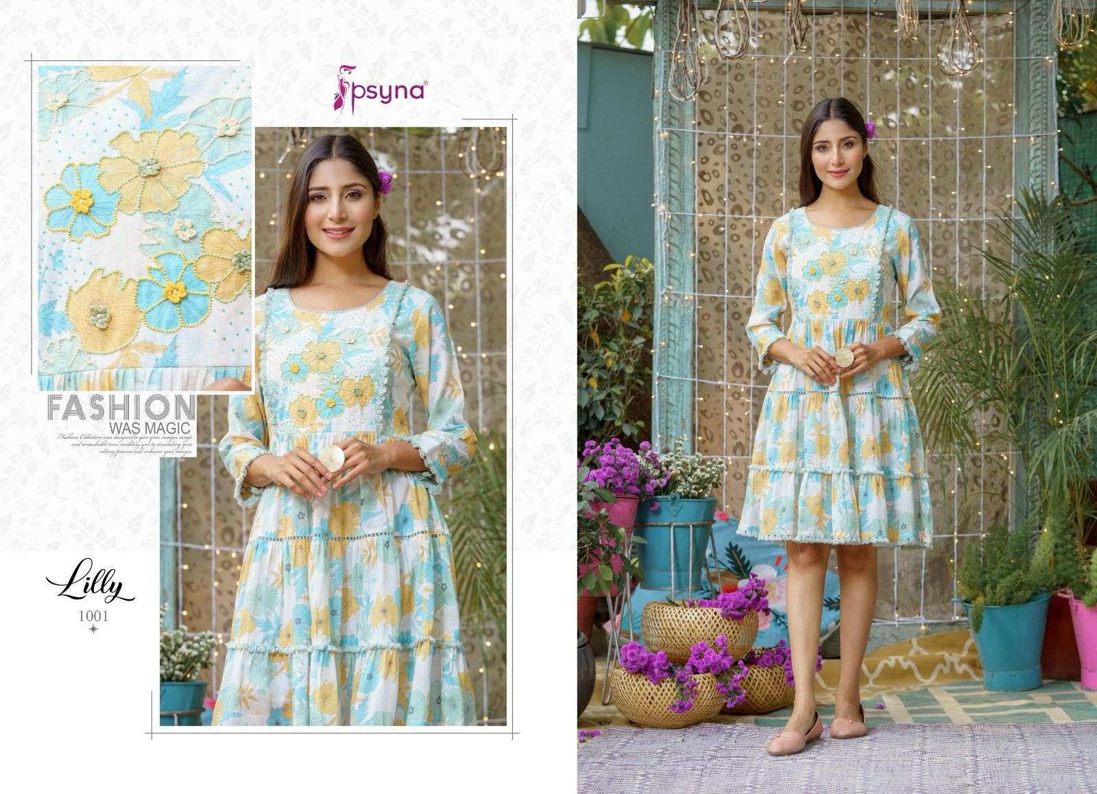 Psyna Lilly Tunics short tops Kurti Wholesale catalog