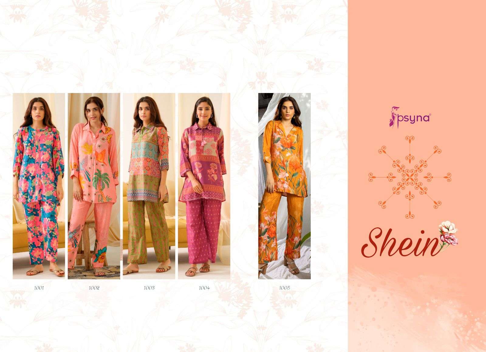 Psyna Shein Vol - 1 Co-Ord set Western Wear Wholesale catalog