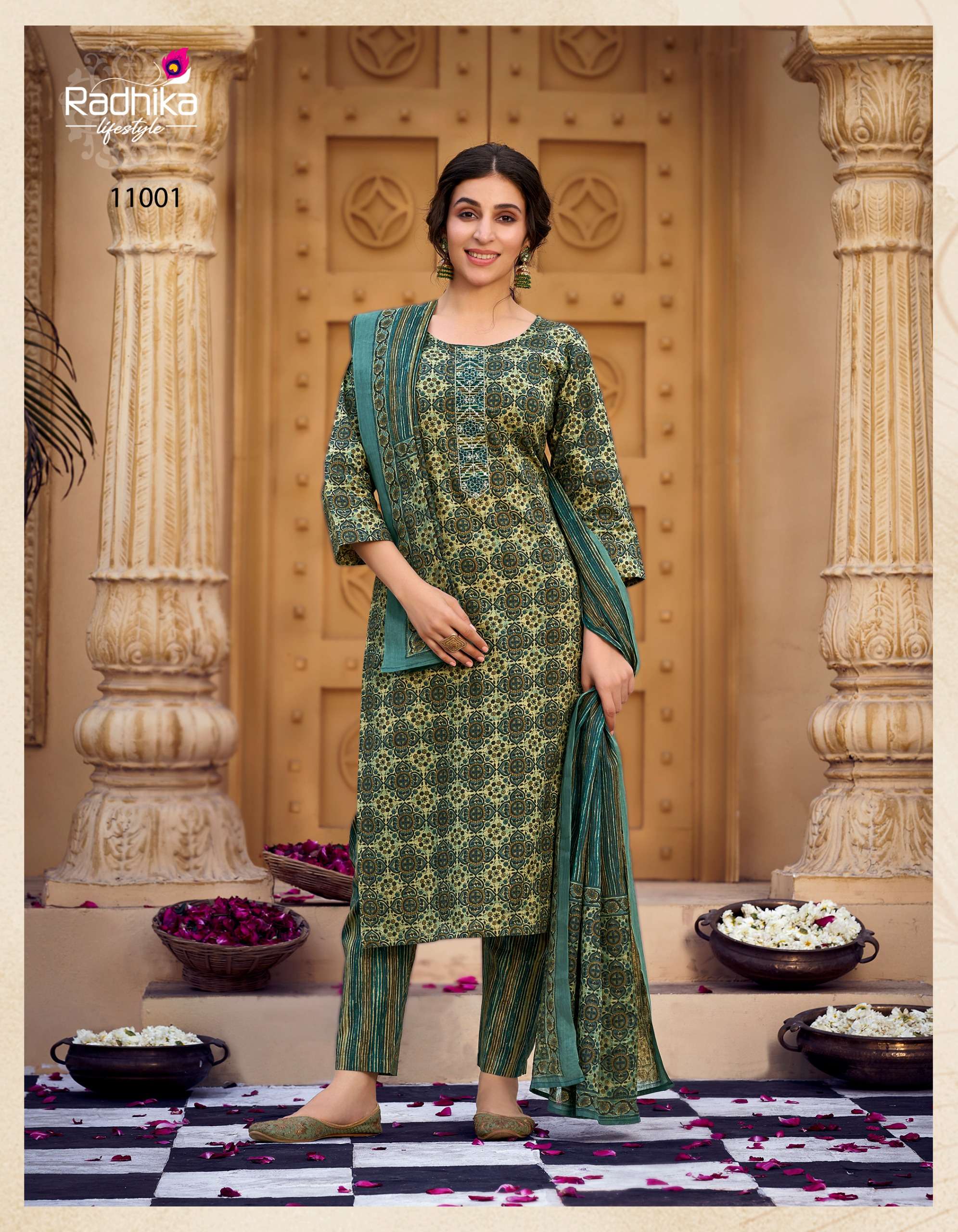 RADHIKA lifestyle COTTON Kudi vol -11 KURTI  Wholesale catalog