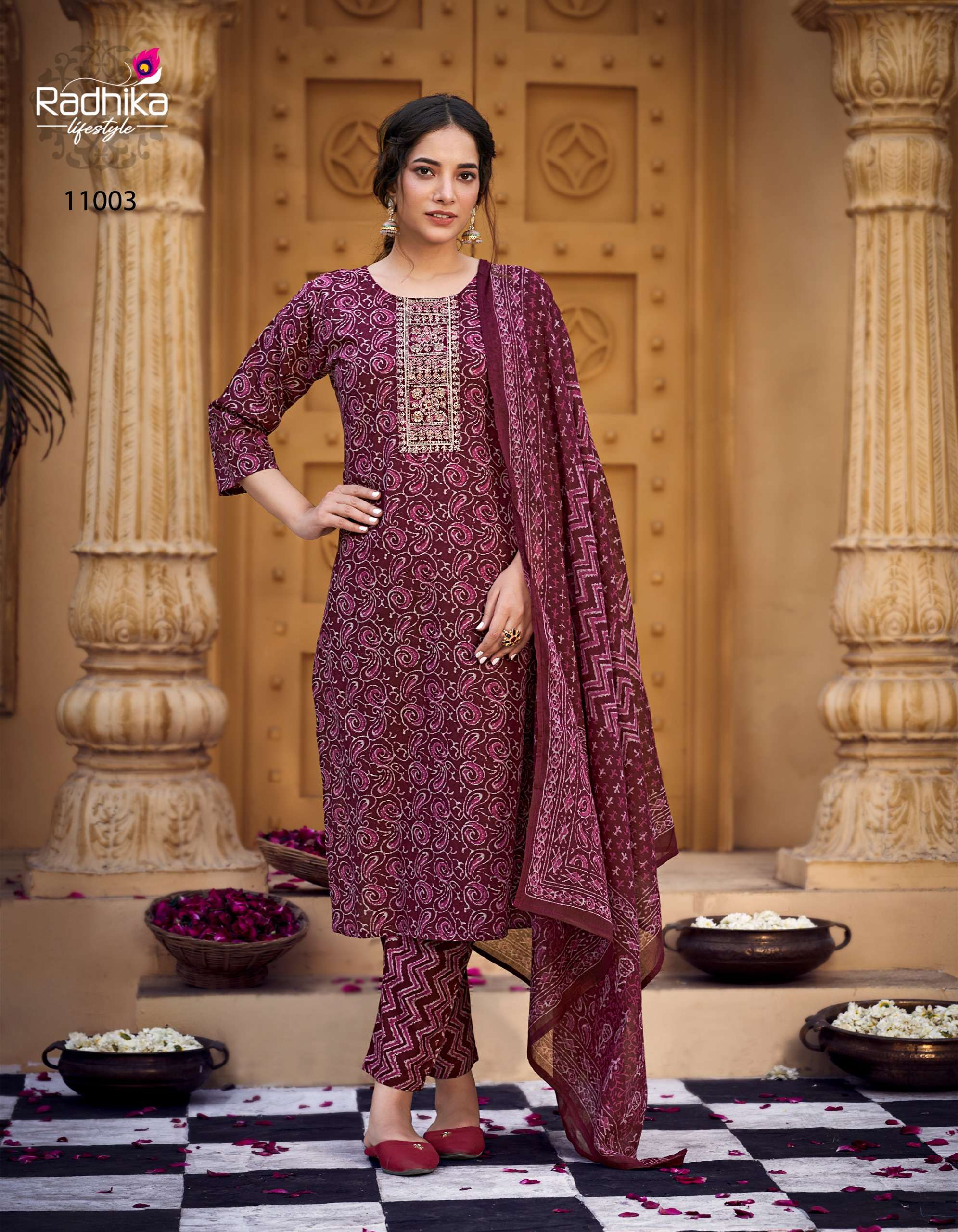 RADHIKA lifestyle COTTON Kudi vol -11 KURTI  Wholesale catalog