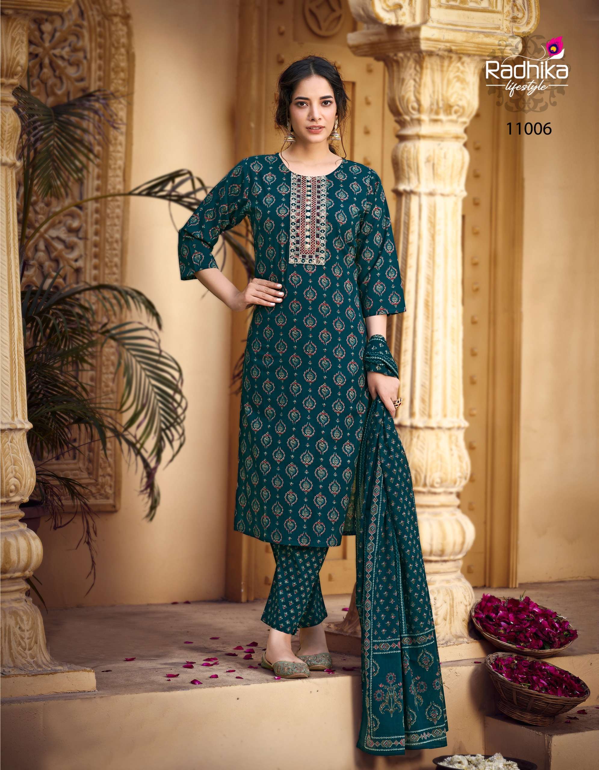 RADHIKA lifestyle COTTON Kudi vol -11 KURTI  Wholesale catalog