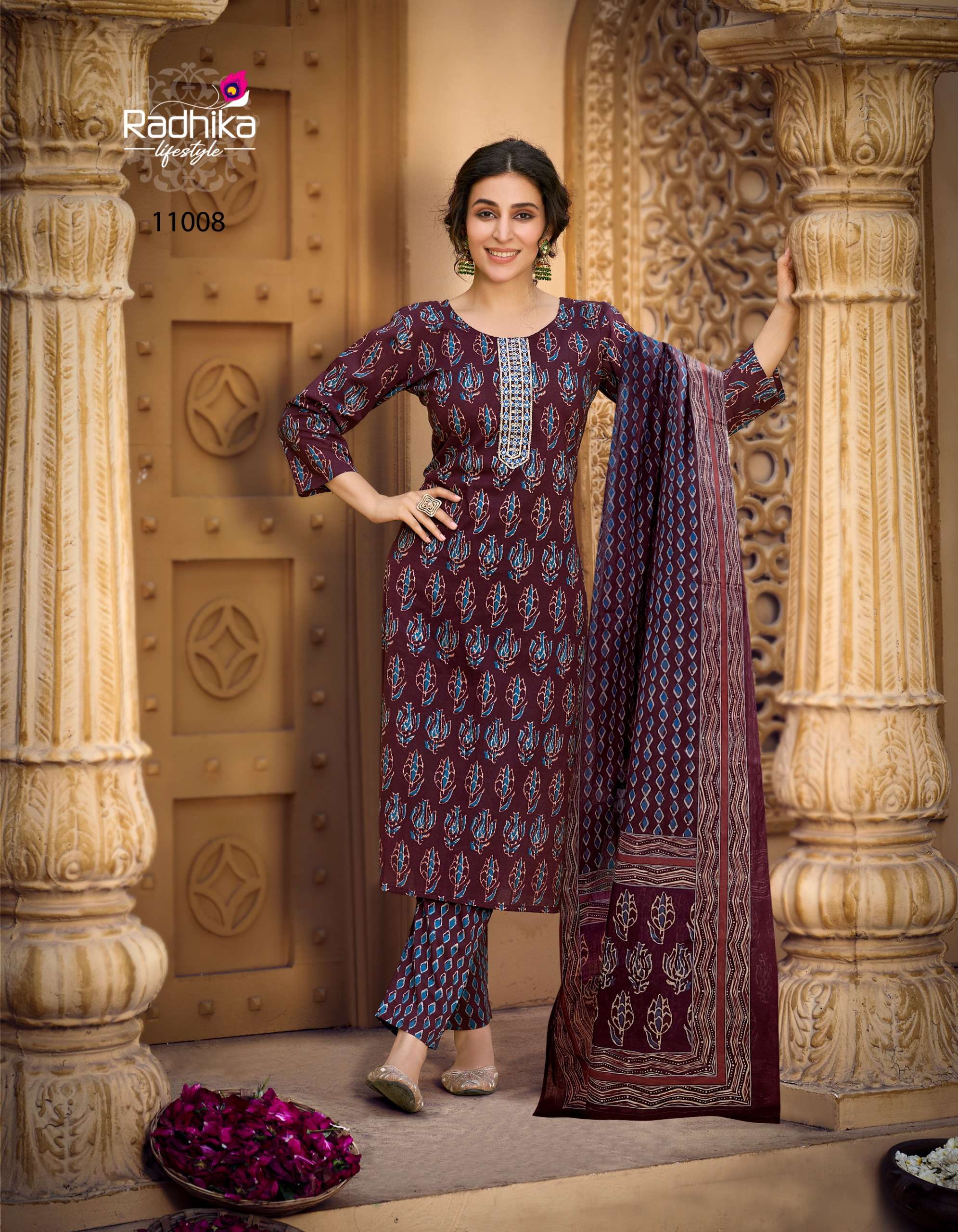RADHIKA lifestyle COTTON Kudi vol -11 KURTI  Wholesale catalog