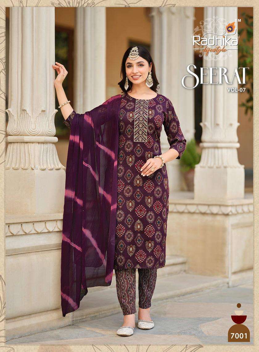 RADHIKA lifestyle SEERAT VOL7 Kurti Wholesale catalog