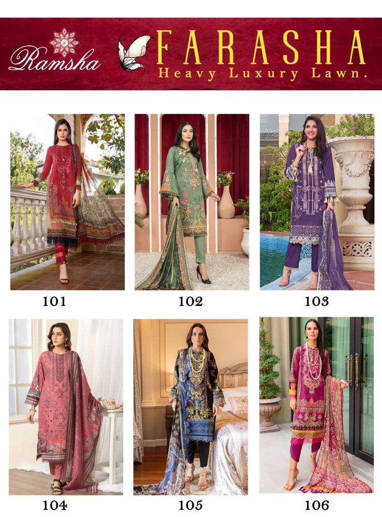 Ramsha Farasha – Heavy Karachi Luxury Lawn Wholesale Catalog