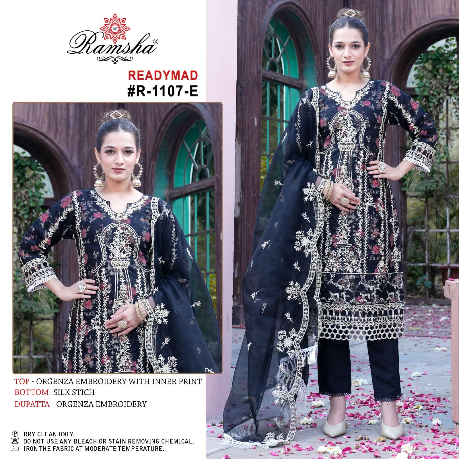 Ramsha R 1107 E To H Embroidered Salwar Suit Wholesale catalog