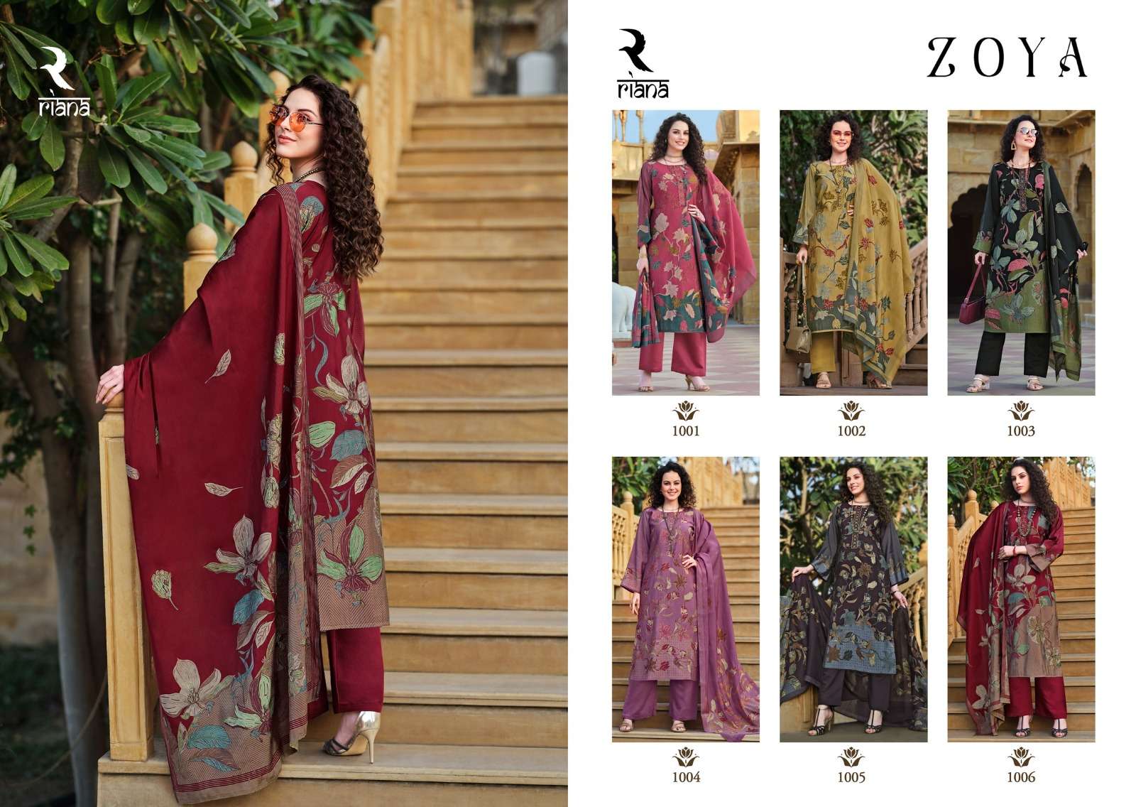 RIANA ZOYA Dress Materials Wholesale catalog
