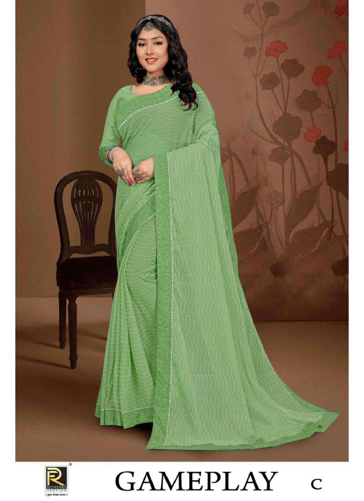 Ronisha Game play-2 Saree Wholesale catalog