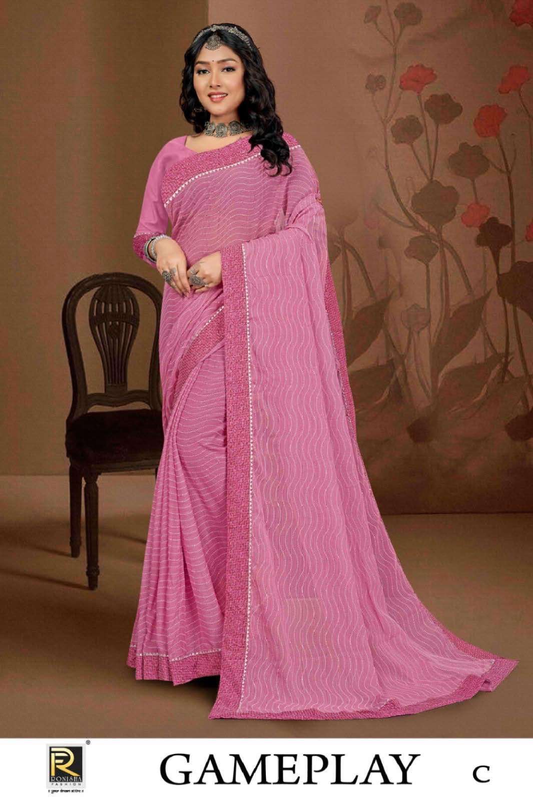 Ronisha Game play-2 Saree Wholesale catalog