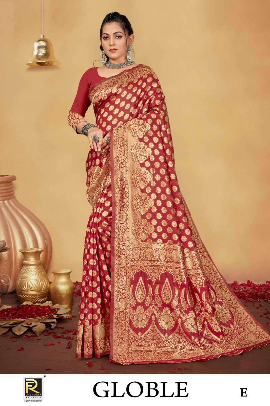 Ronisha Globle Banarasi Silk Saree Wholesale catalog
