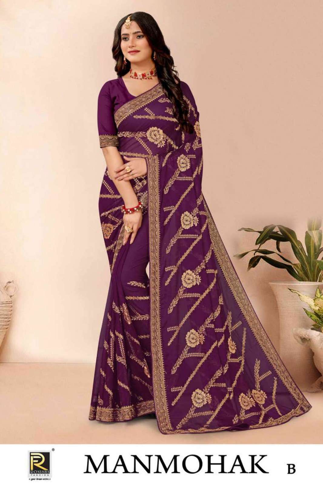 Ronisha Man mohak Saree Wholesale catalog