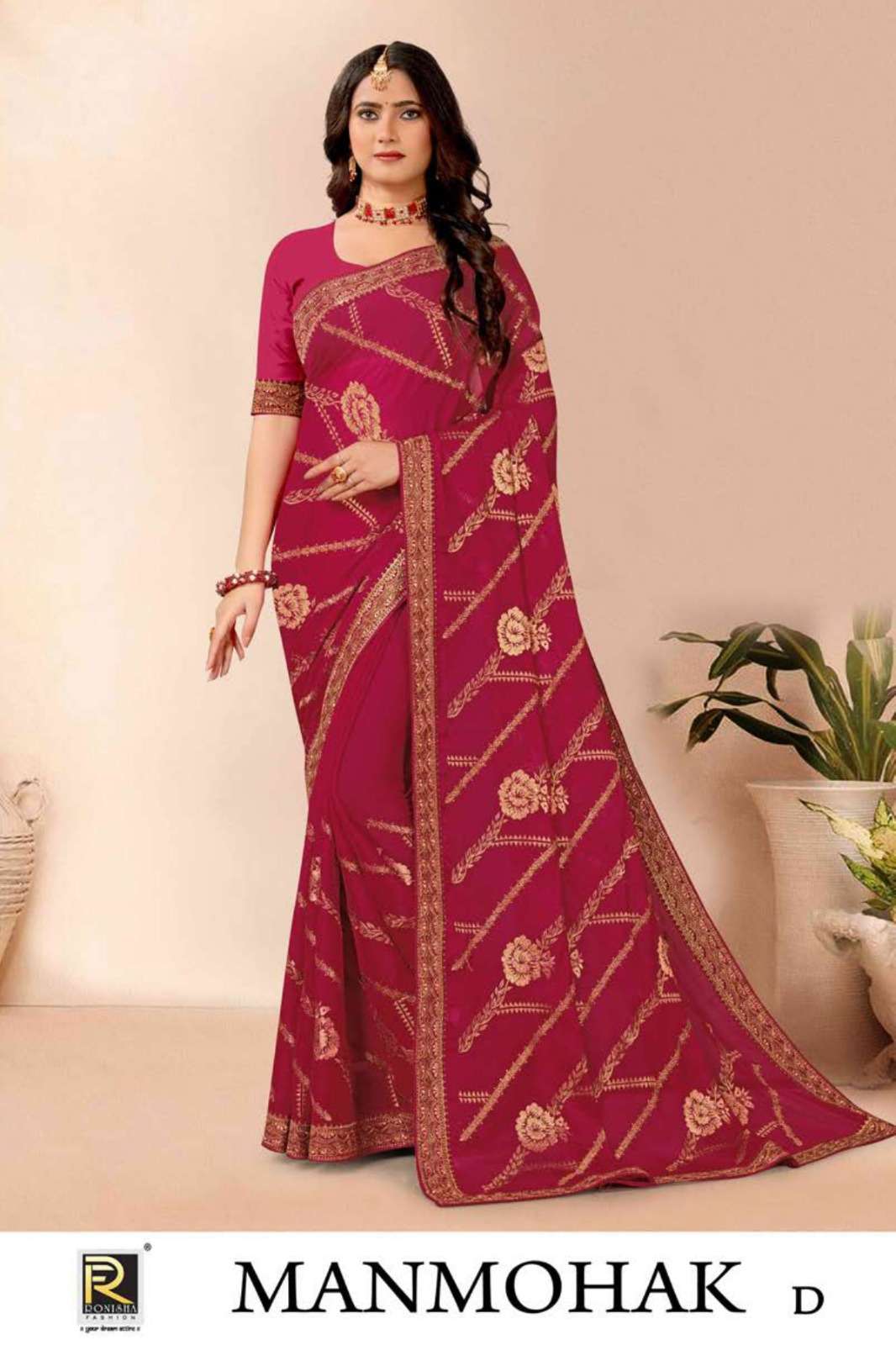 Ronisha Man mohak Saree Wholesale catalog