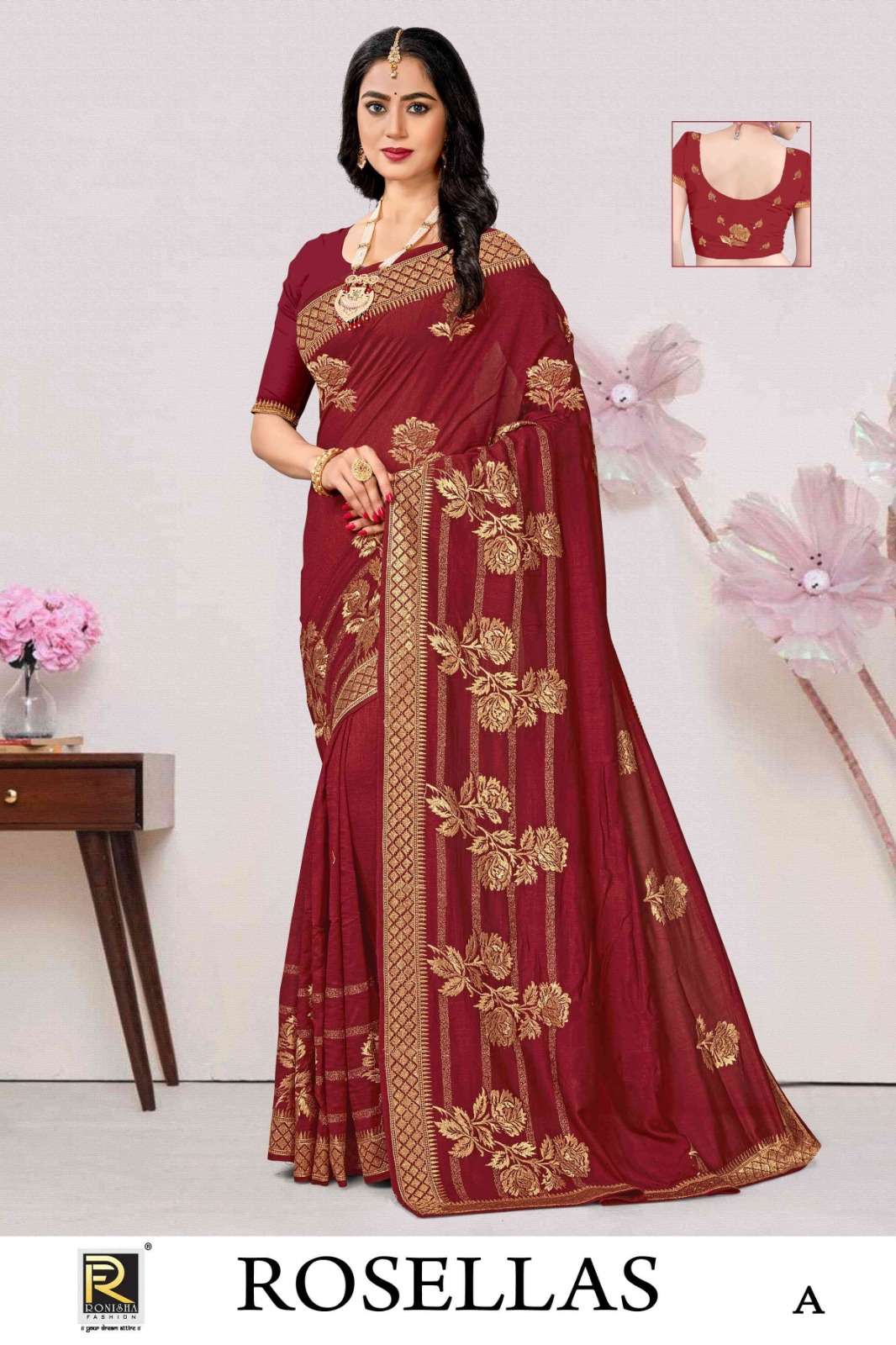 Ronisha Rosellas Saree Wholesale catalog