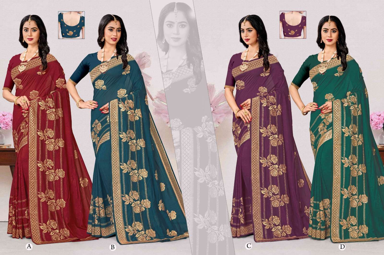 Ronisha Rosellas Saree Wholesale catalog