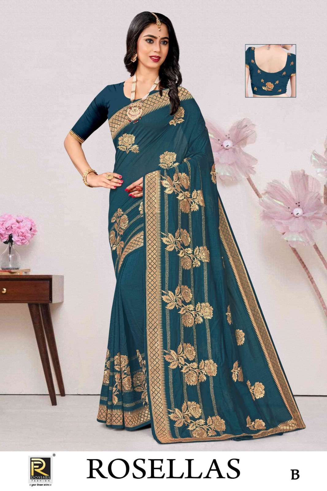 Ronisha Rosellas Saree Wholesale catalog
