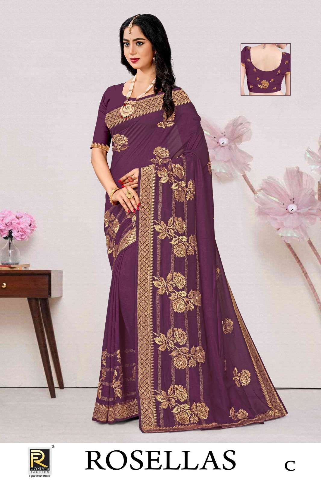 Ronisha Rosellas Saree Wholesale catalog
