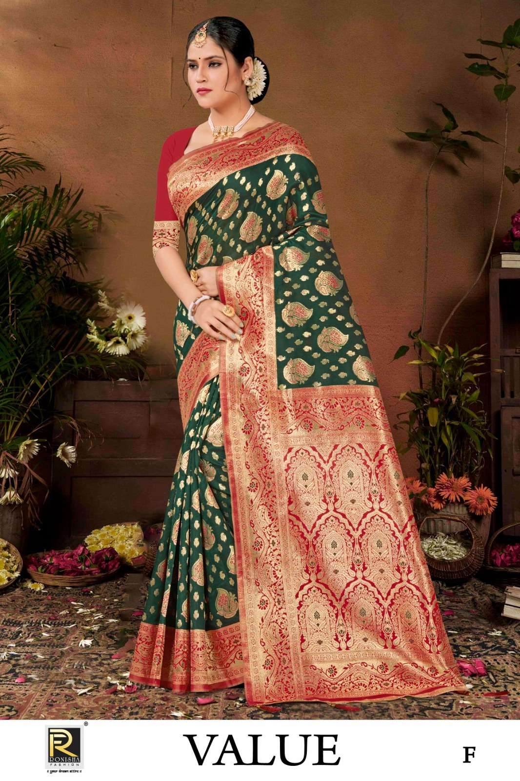 Ronisha Value Banarasi Silk Saree Wholesale catalog