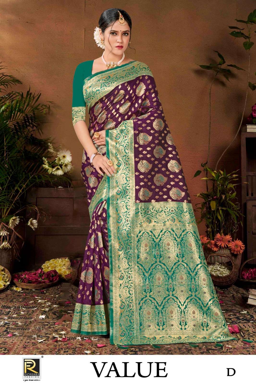 Ronisha Value Banarasi Silk Saree Wholesale catalog