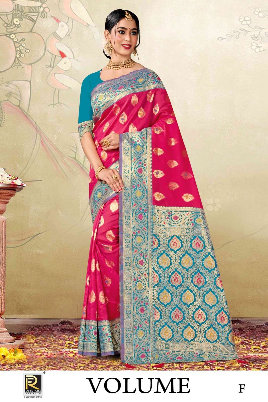 Ronisha Volume Banarasi Silk Saree Wholesale catalog