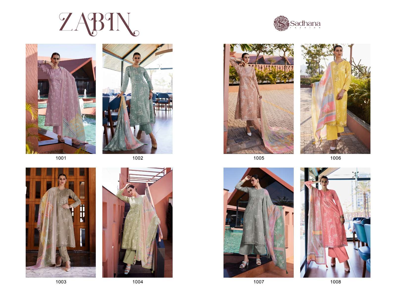 SADHANA FASHION ZABIN Salwar Kameez Wholesale catalog