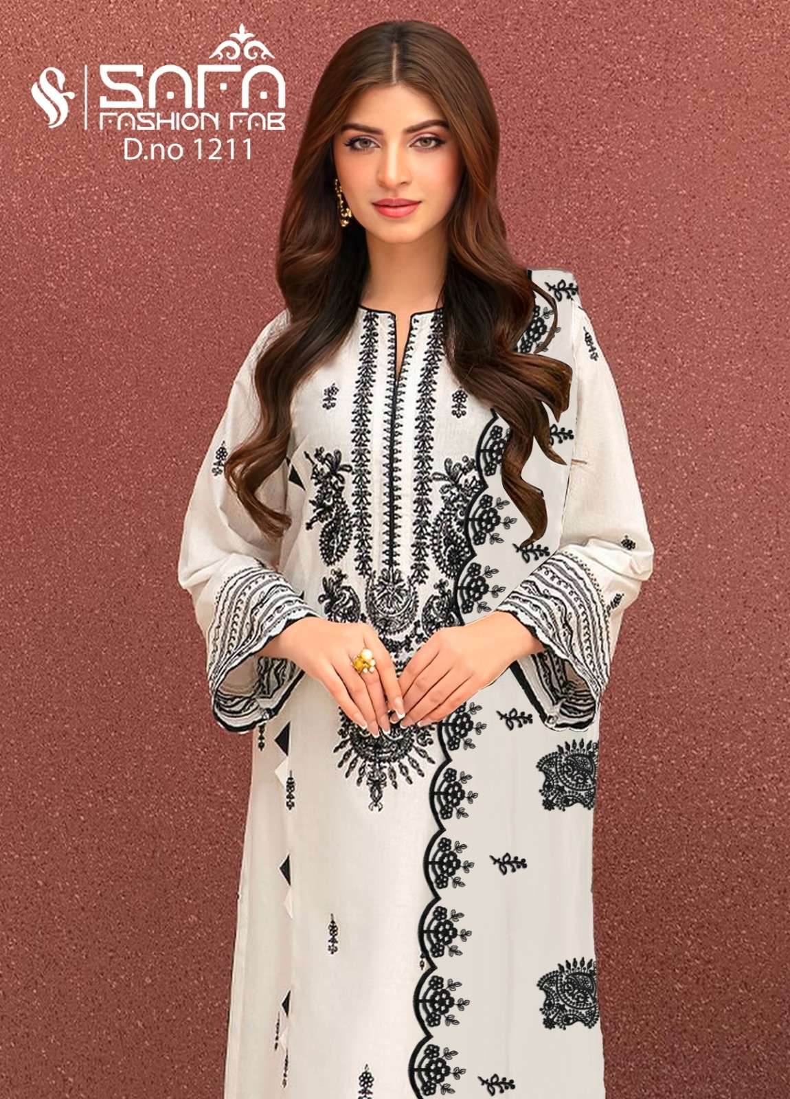 Safa Fashion Fab 1211 Organza Embroidered Salwar Kameez Wholesale catalog
