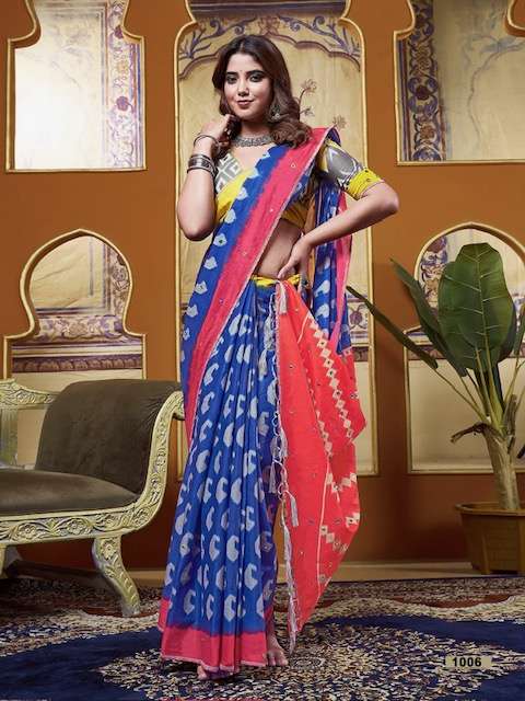 Sanskar Woven Mulmul Cotton Saree Wholesale Catalog