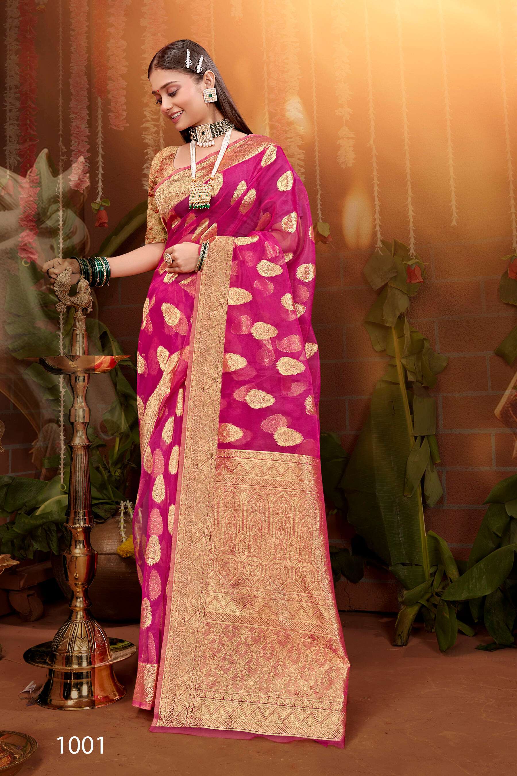 Saroj  Mahek Vol - 2 Sofft organza silk saree Wholesale catalog    