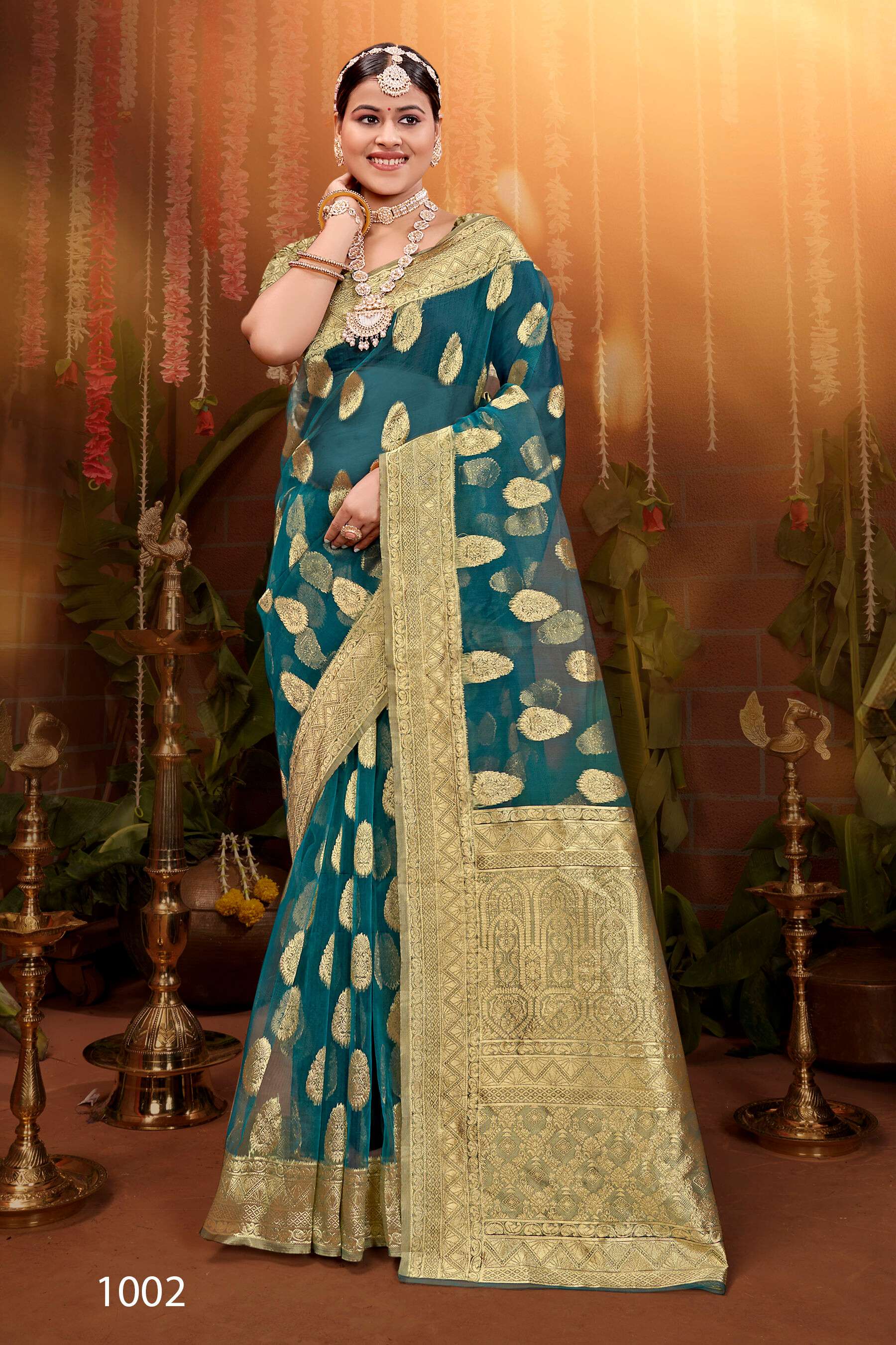 Saroj  Mahek Vol - 2 Sofft organza silk saree Wholesale catalog    