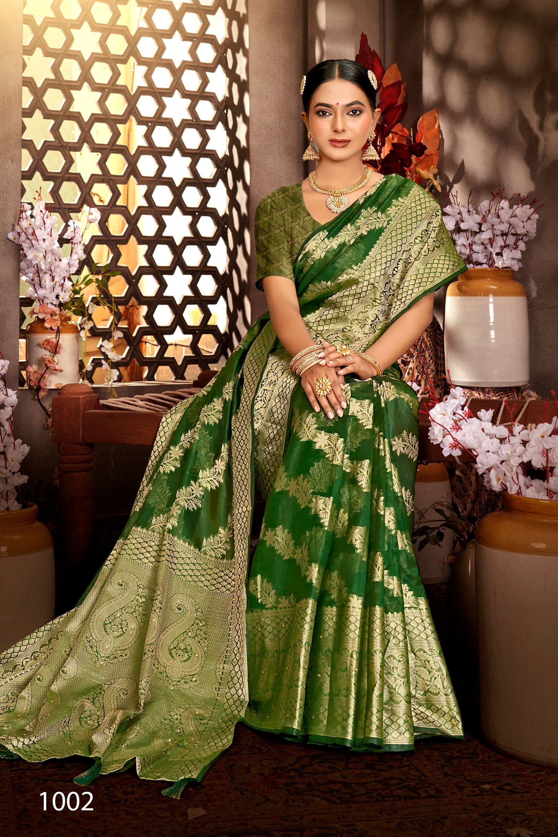 Saroj  Monika Vol - 10 Soft organza silk Saree Wholesale catalog    