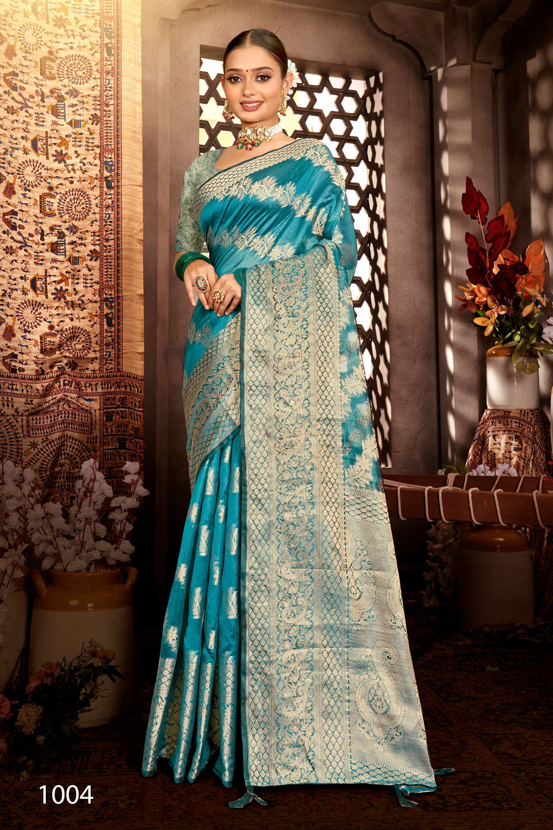 Saroj  Monika Vol - 10 Soft organza silk Saree Wholesale catalog    