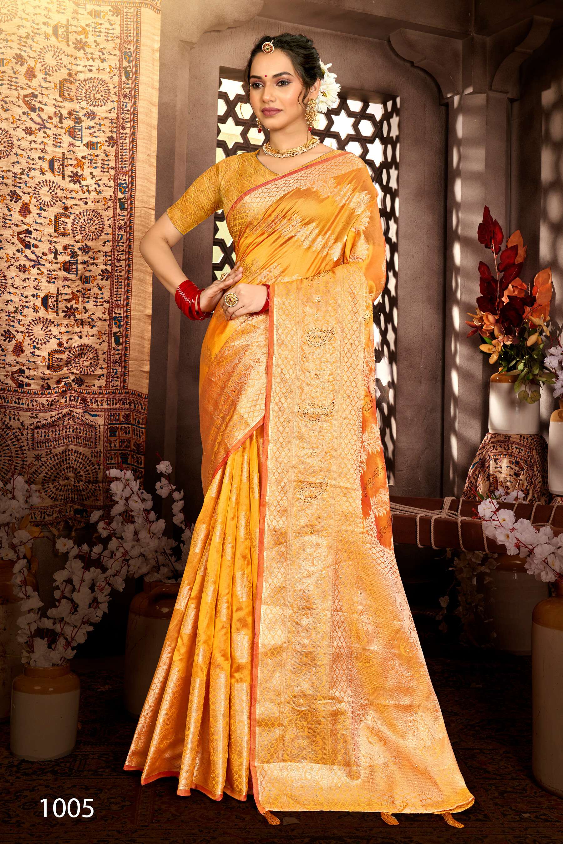 Saroj  Monika Vol - 10 Soft organza silk Saree Wholesale catalog    