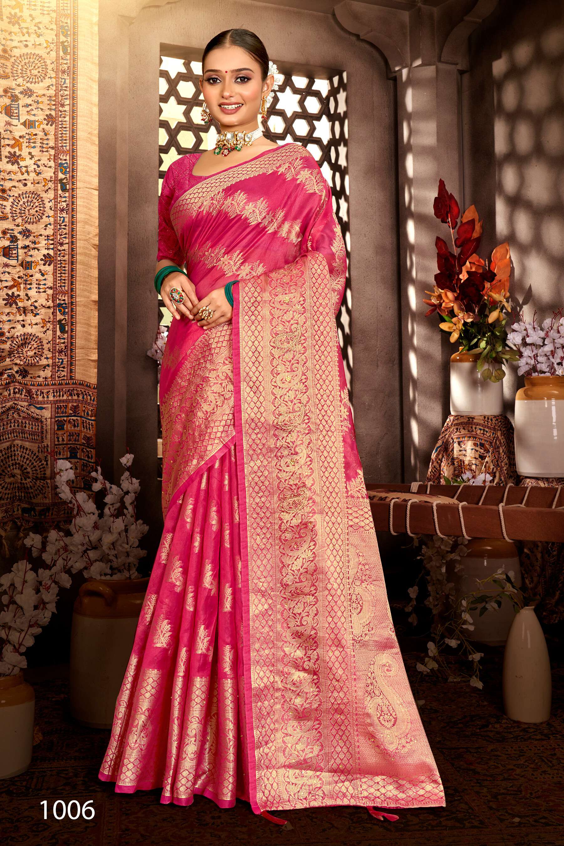 Saroj  Monika Vol - 10 Soft organza silk Saree Wholesale catalog    