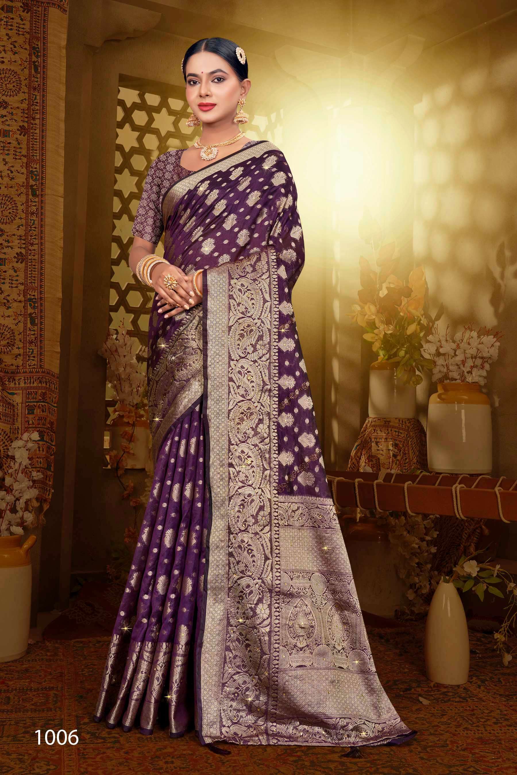 Saroj  Monika Vol - 9 Soft organza silk Saree Wholesale catalog    