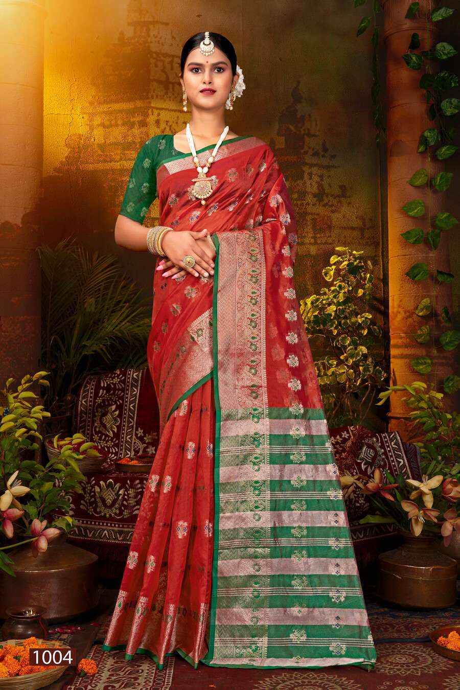 Saroj Sajelee - 2 Soft organza Saree Wholesale catalog    