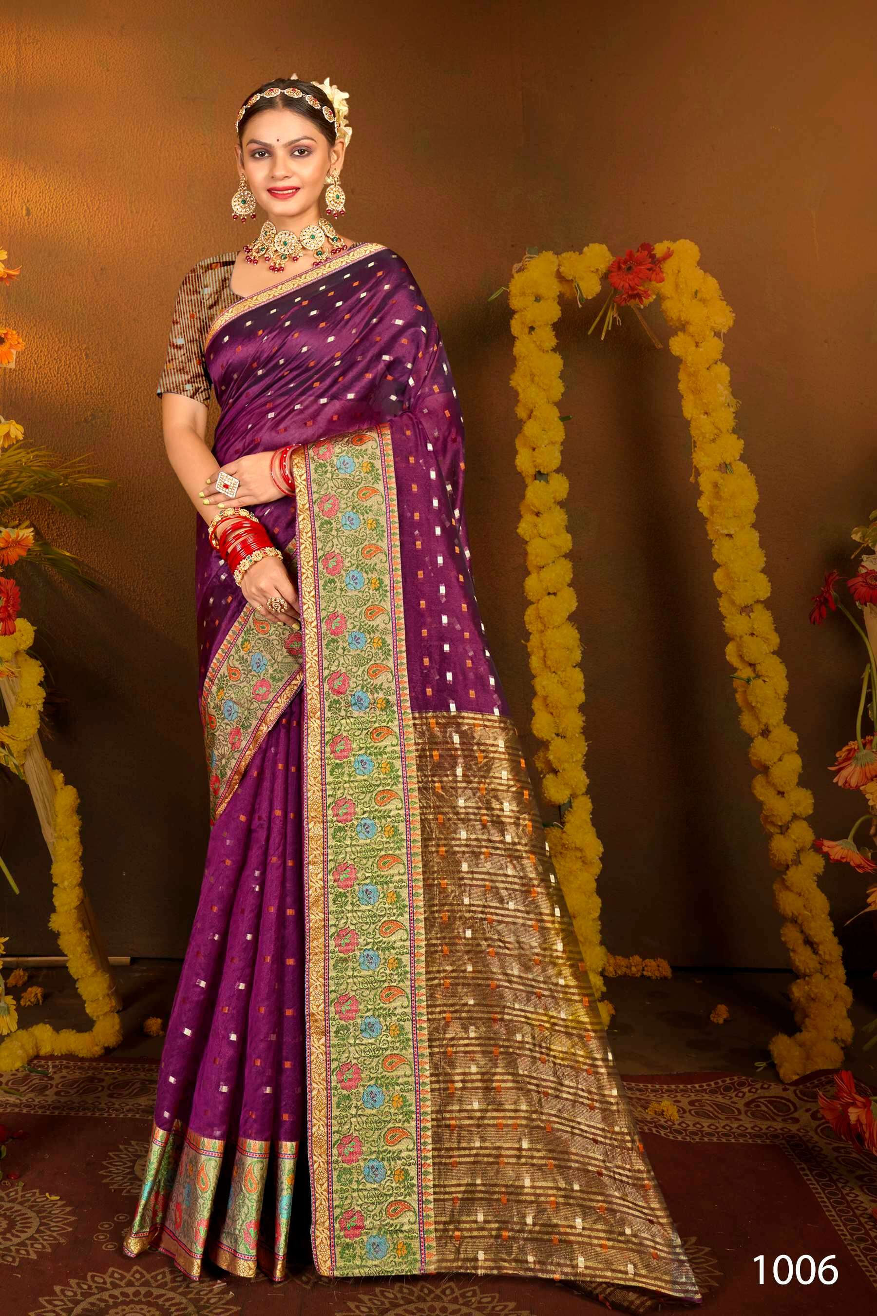 Saroj Sitaraa Vol - 1 Soft organza silk Saree Wholesale catalog    