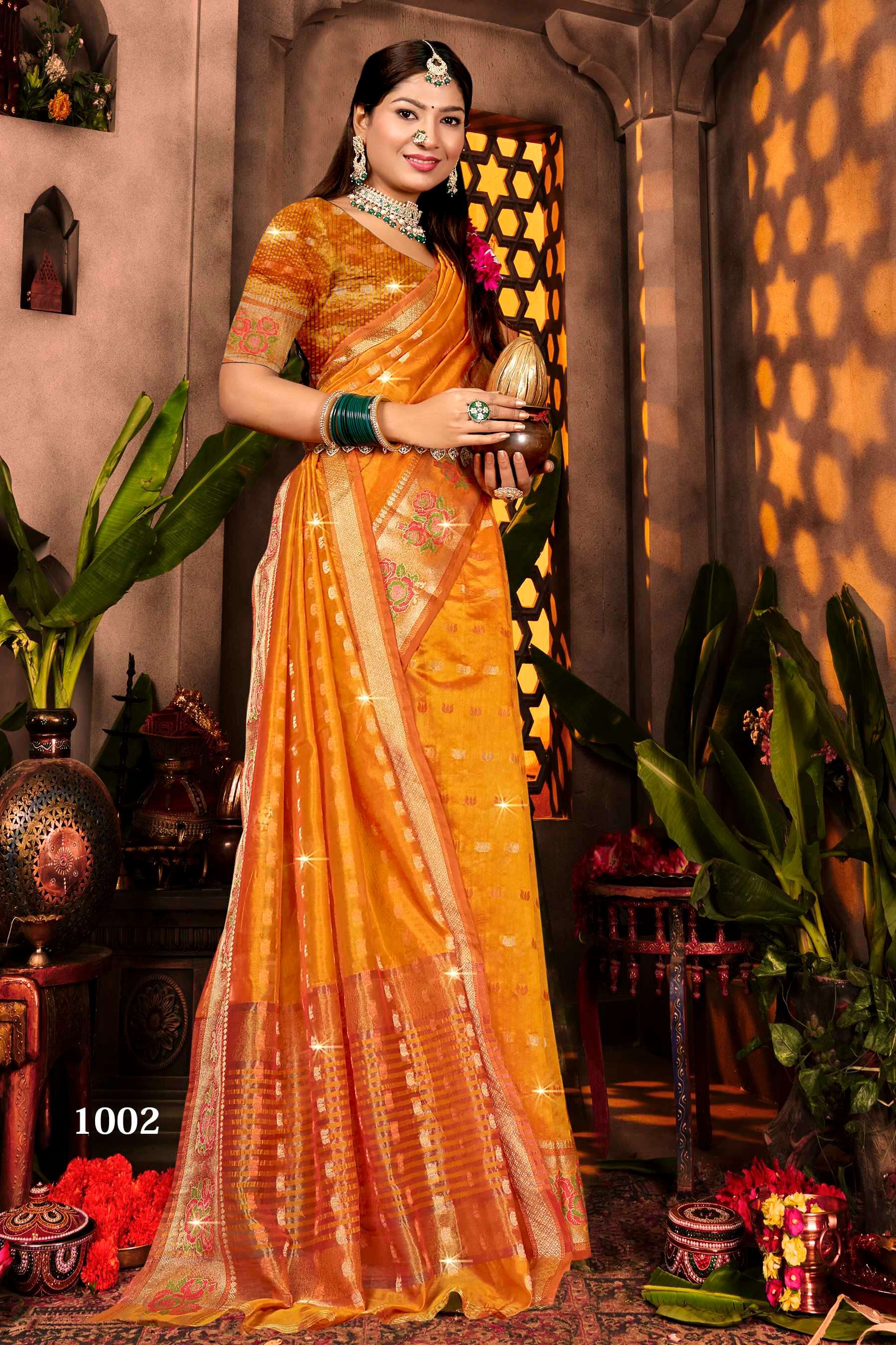 Saroj  Sonakshi Vol - 1 Soft organza silk saree Wholesale catalog    