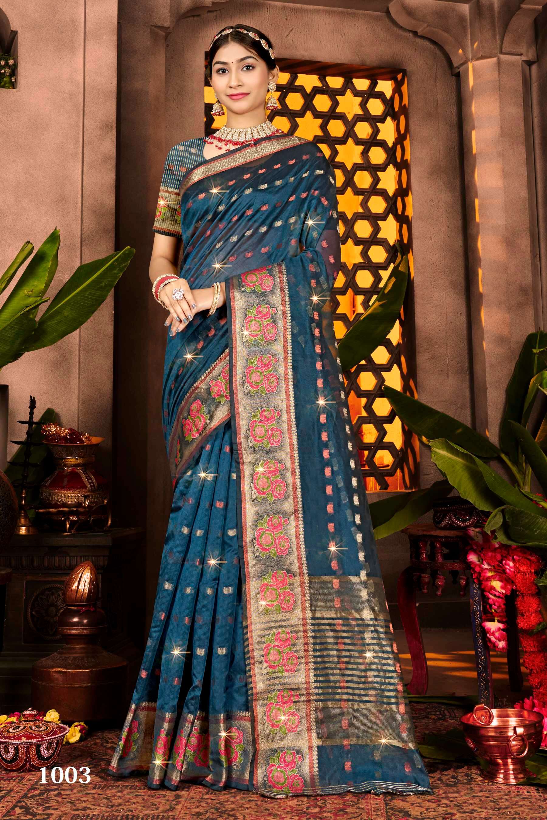 Saroj  Sonakshi Vol - 1 Soft organza silk saree Wholesale catalog    