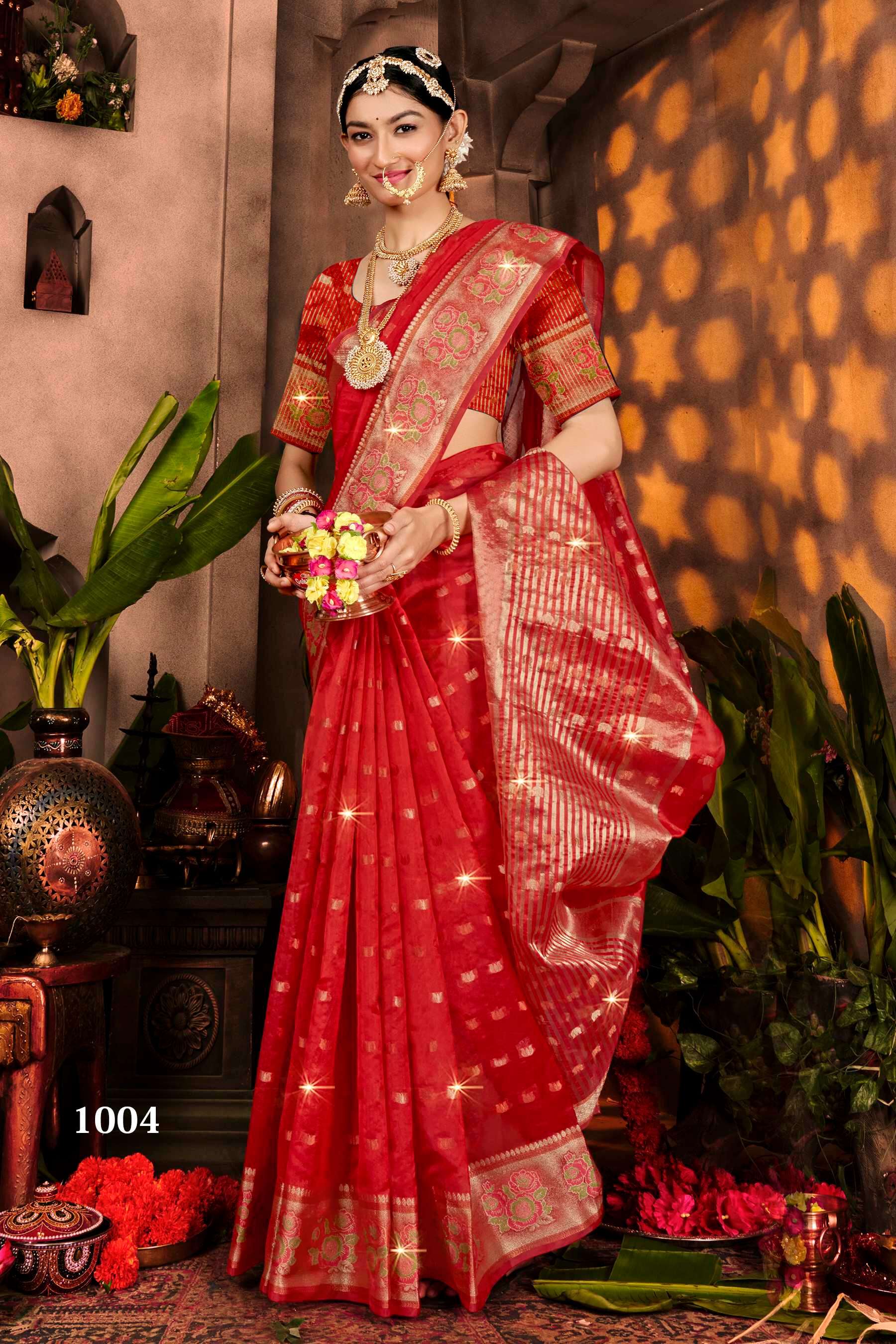 Saroj  Sonakshi Vol - 1 Soft organza silk saree Wholesale catalog    