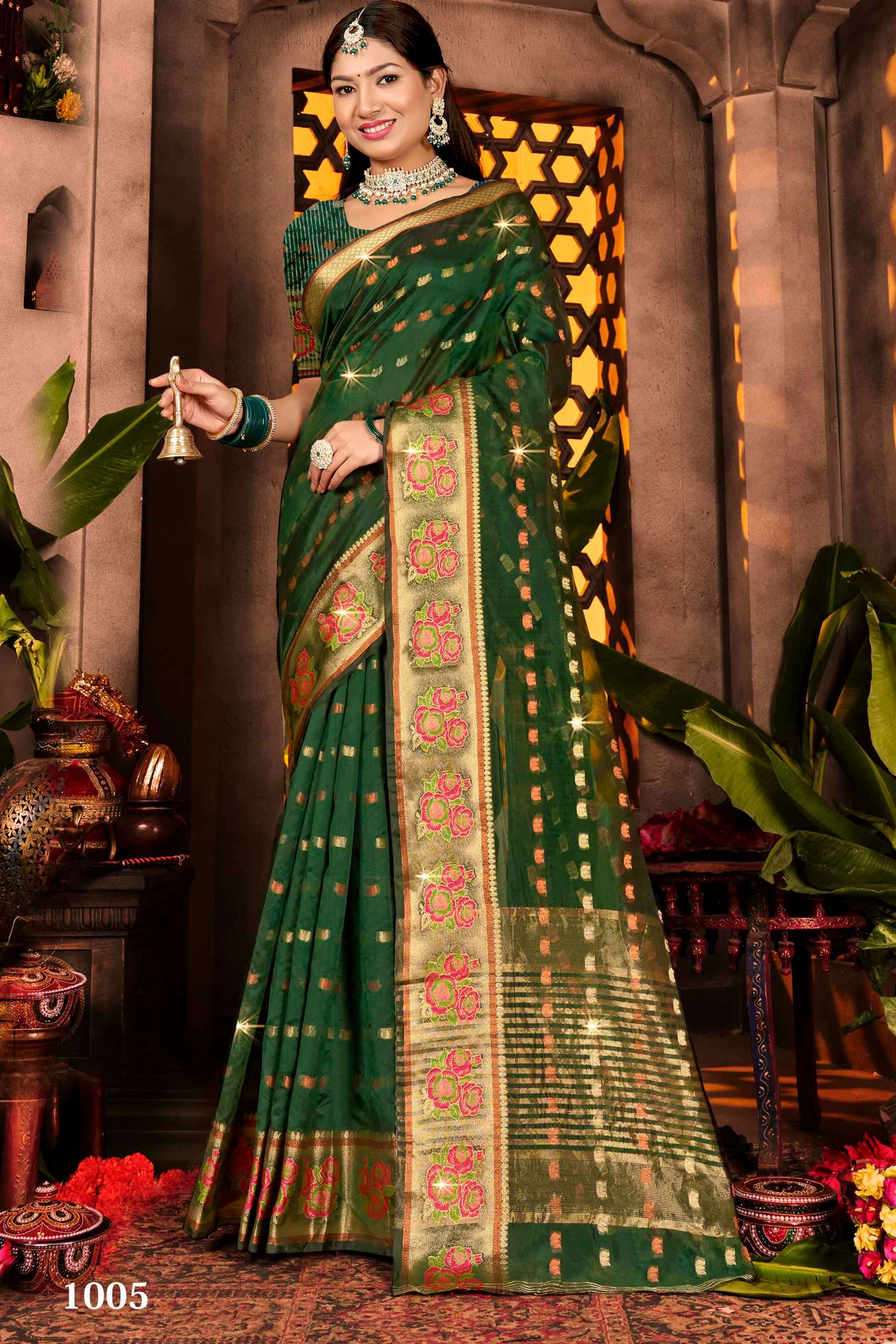 Saroj  Sonakshi Vol - 1 Soft organza silk saree Wholesale catalog    