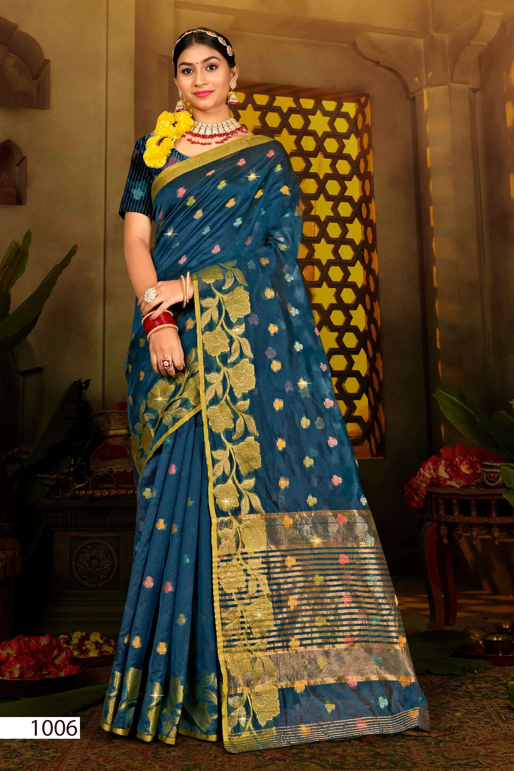 Saroj  Sonakshi  Vol - 3 Soft Organza silk Saree Wholesale catalog    