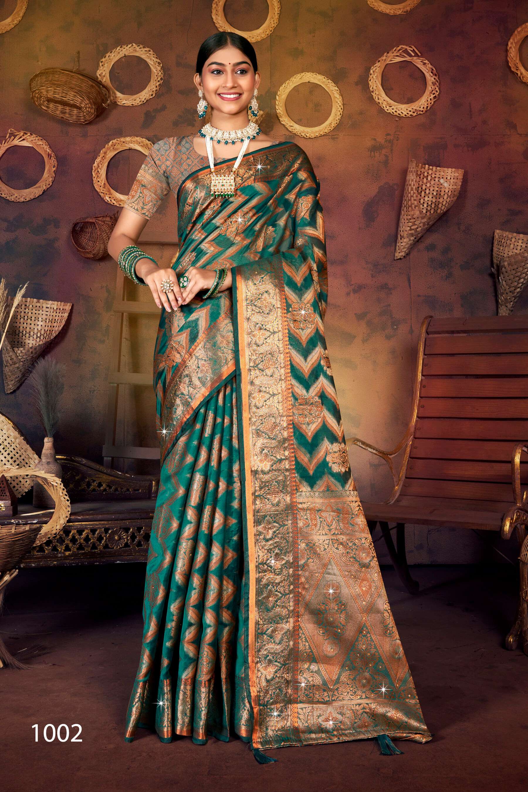 Saroj Victoria vol.1Soft organza saree  Saree Wholesale catalog    