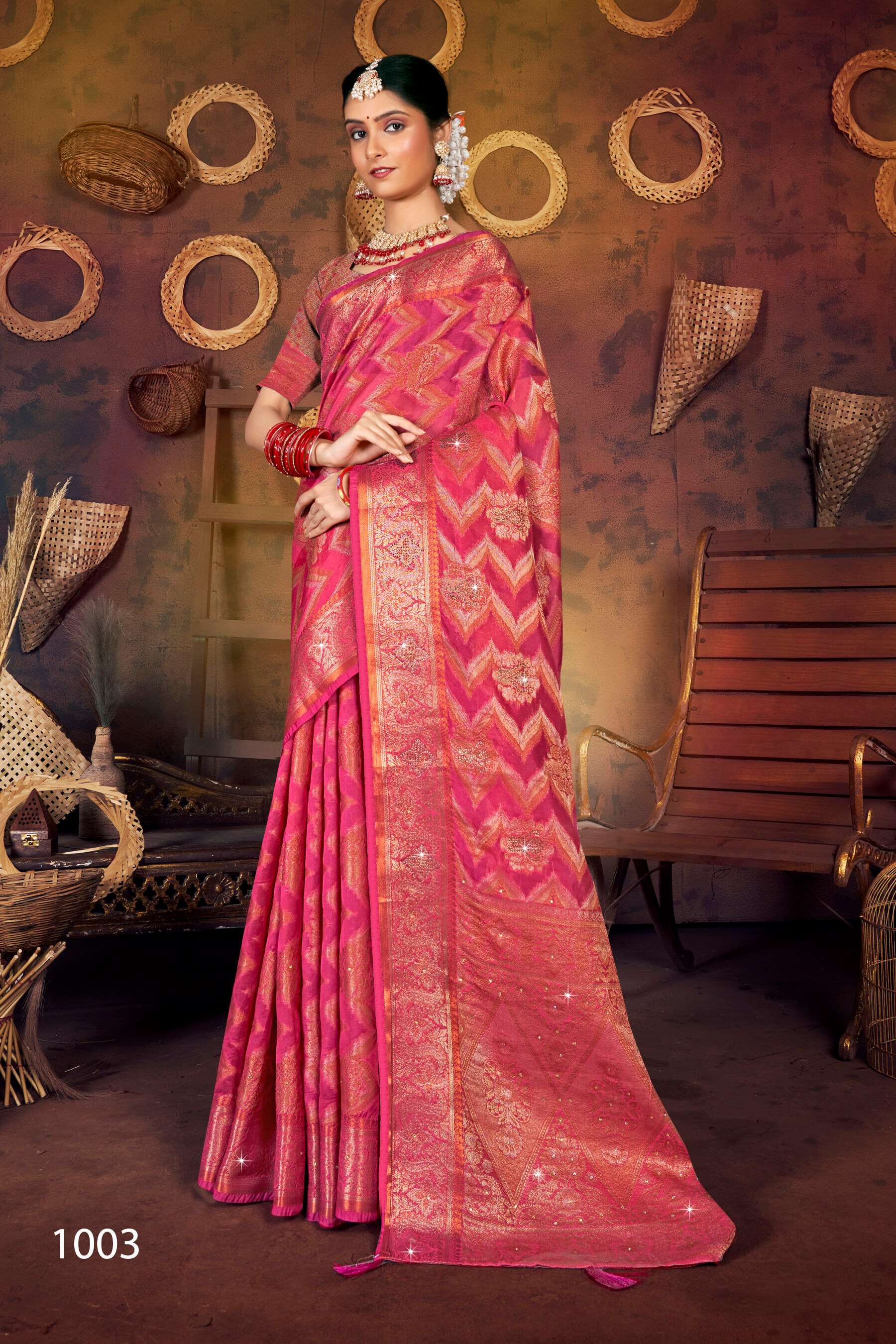Saroj Victoria vol.1Soft organza saree  Saree Wholesale catalog    