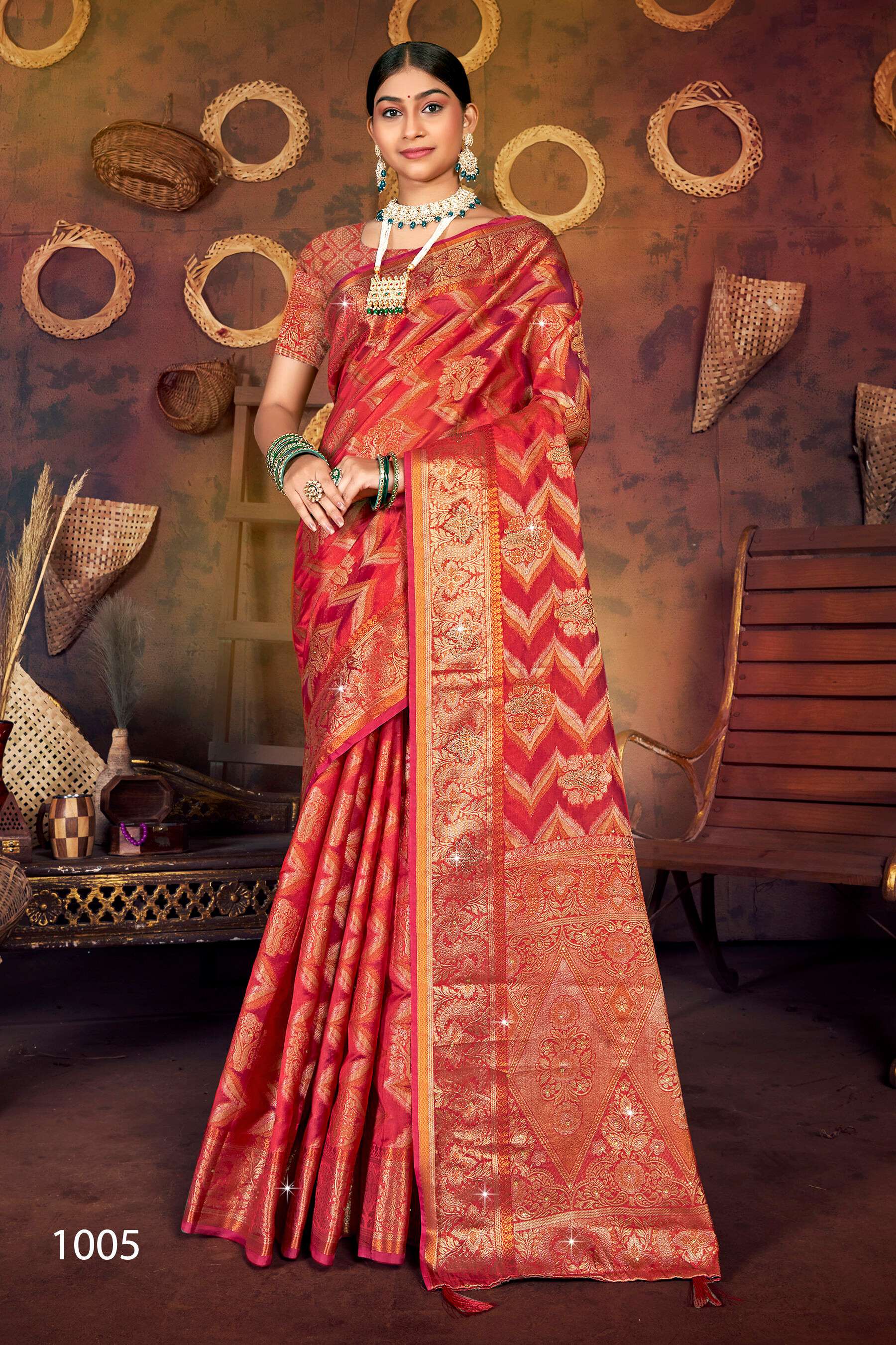 Saroj Victoria vol.1Soft organza saree  Saree Wholesale catalog    