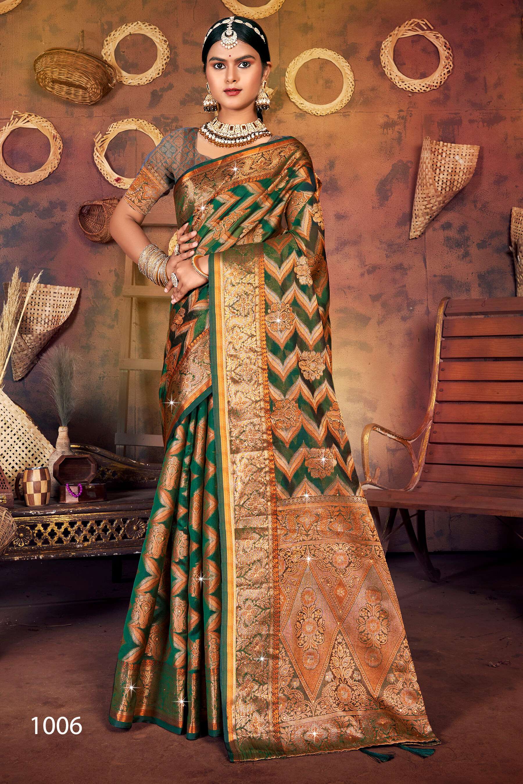 Saroj Victoria vol.1Soft organza saree  Saree Wholesale catalog    
