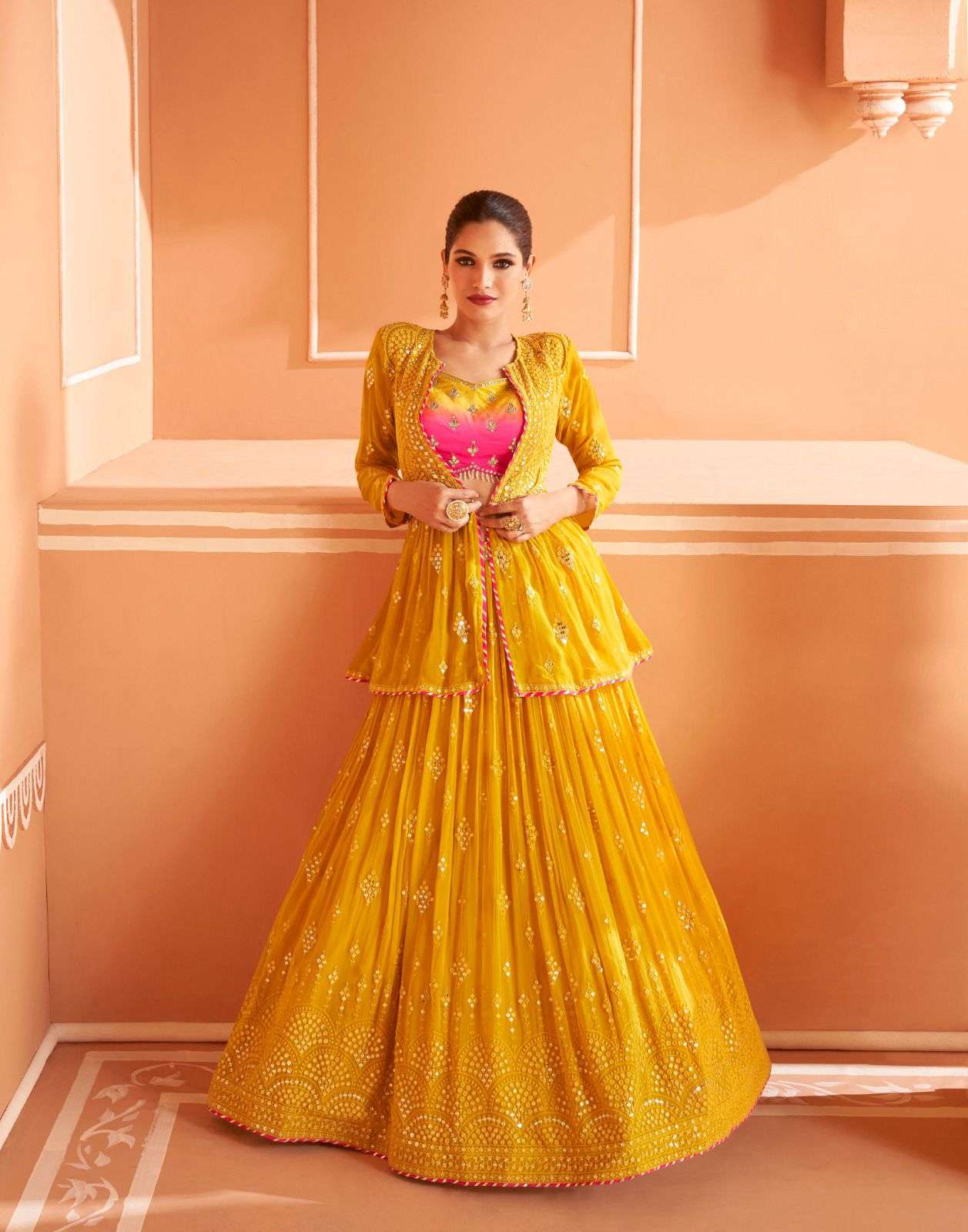 Sayuri Kalishta Nx Chinon Silk Designer Salwar Kameez Wholesale catalog